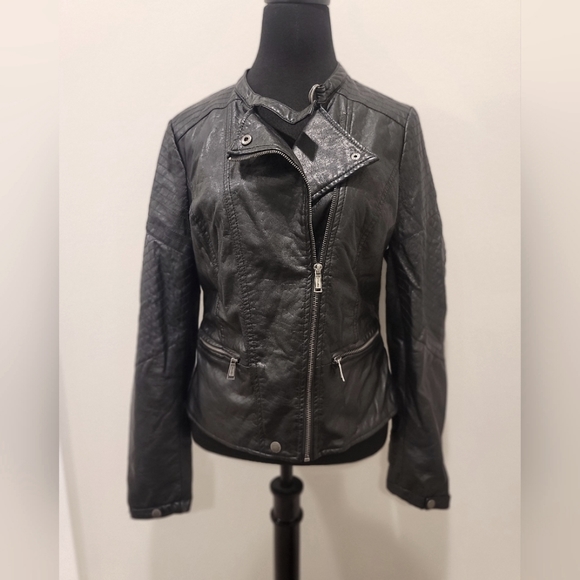 Jou Jou Jackets & Blazers - Jou Jou Faux Leather Jackey